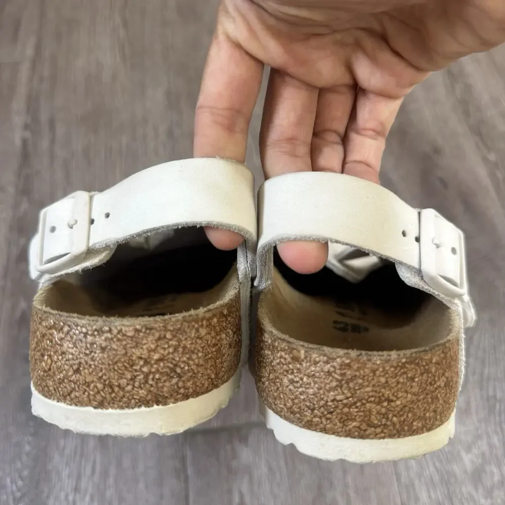 Birkenstock Tokio Suede Antique White Size 43 EU Men’s 10 - Picture 10 of 16
